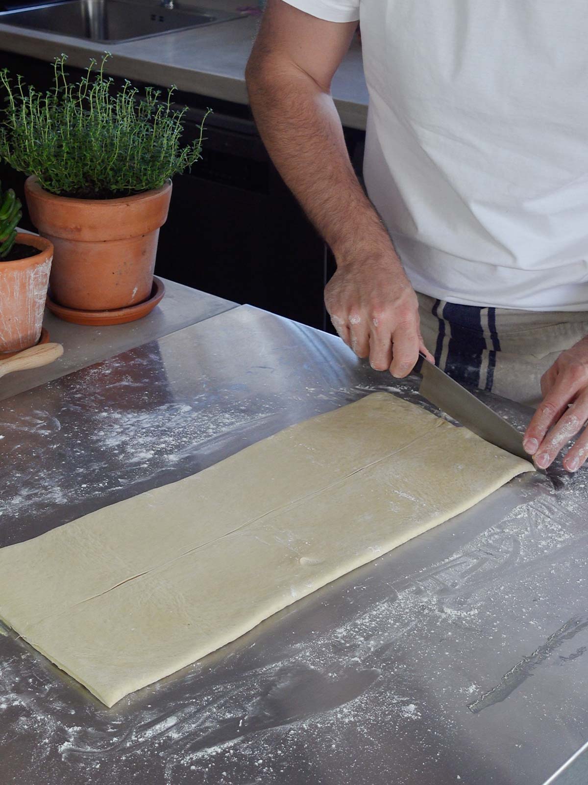 image of the second part of the lamination of the dough