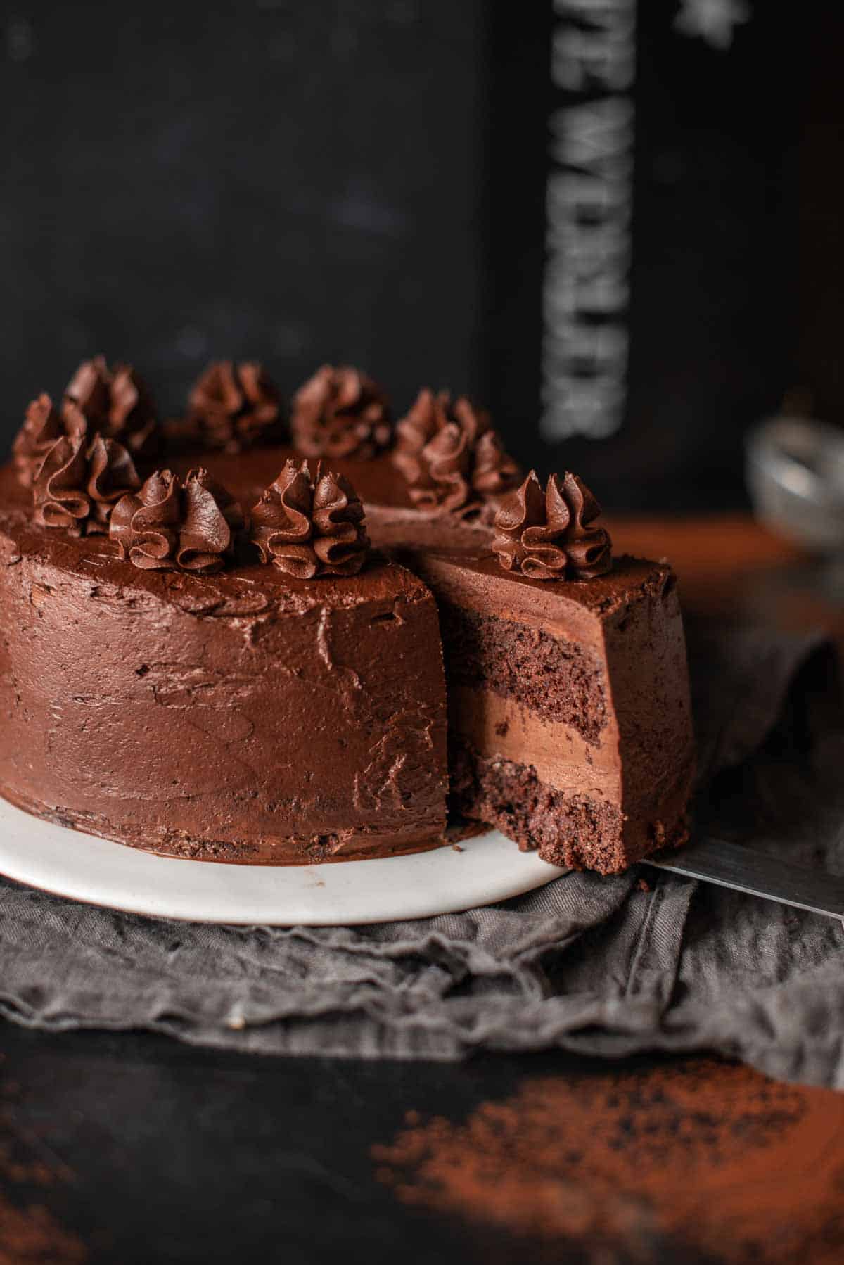 Image: vegan chocolate cake