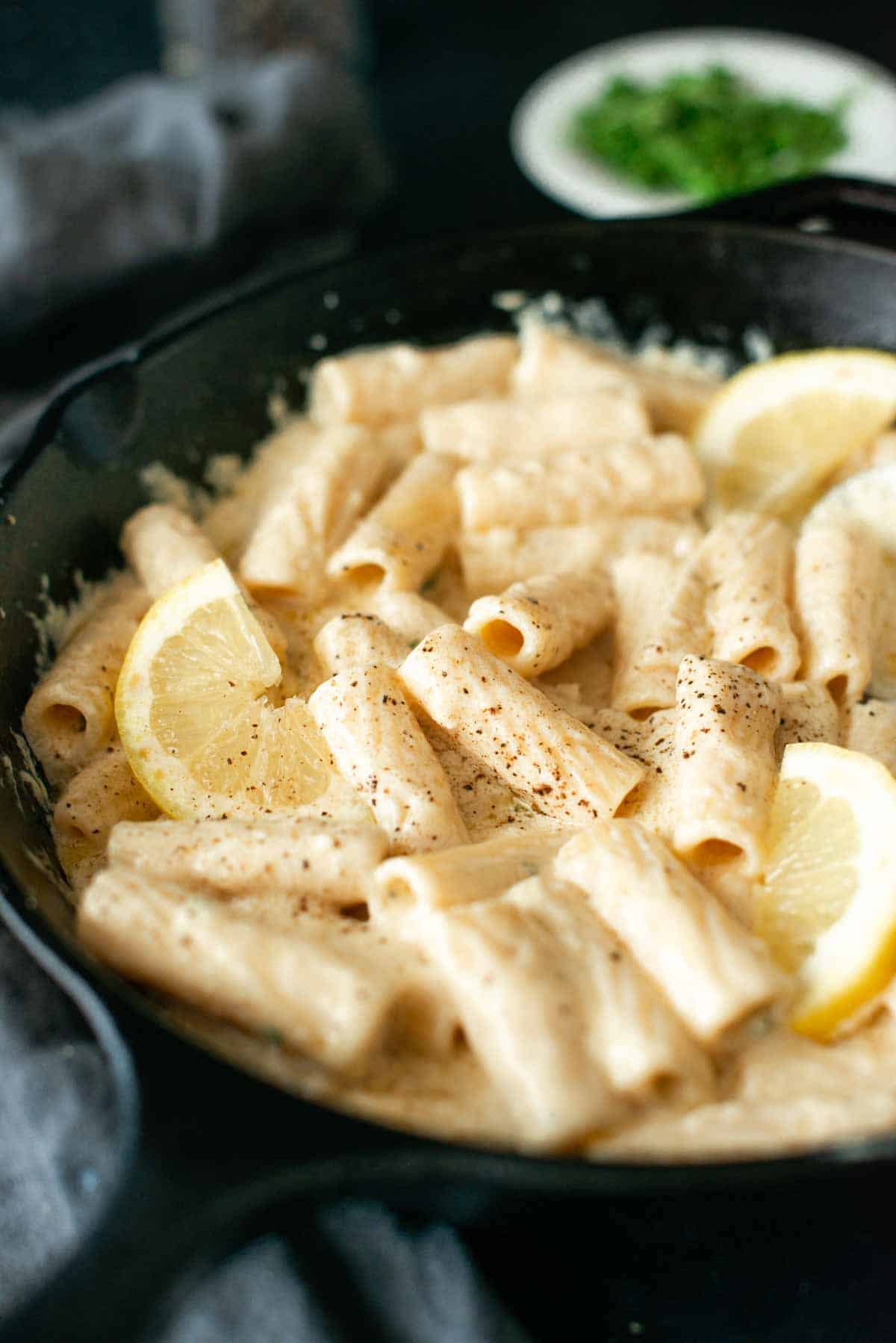 pasta with lemon cream sauce