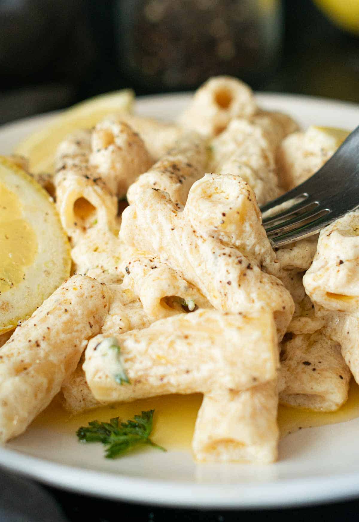 pasta with lemon cream sauce