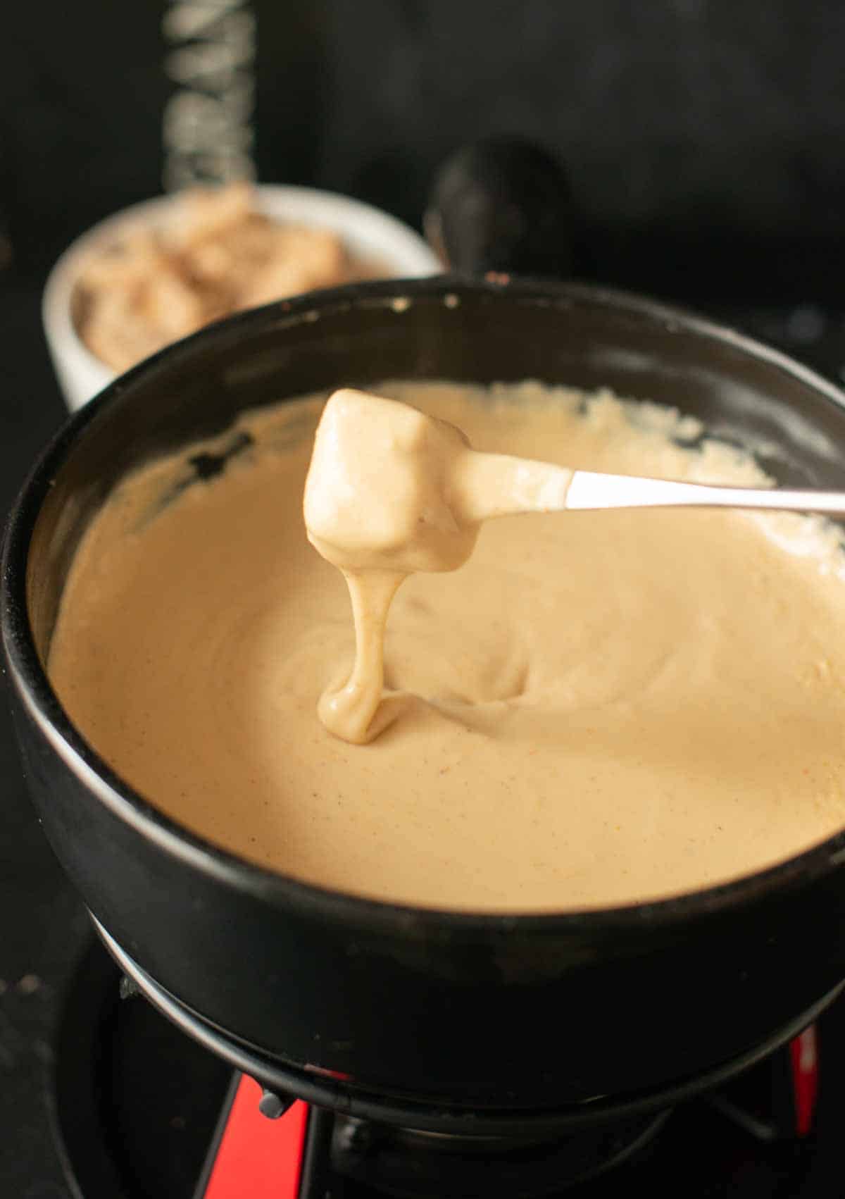 Fondue de chocolate (100% vegan)