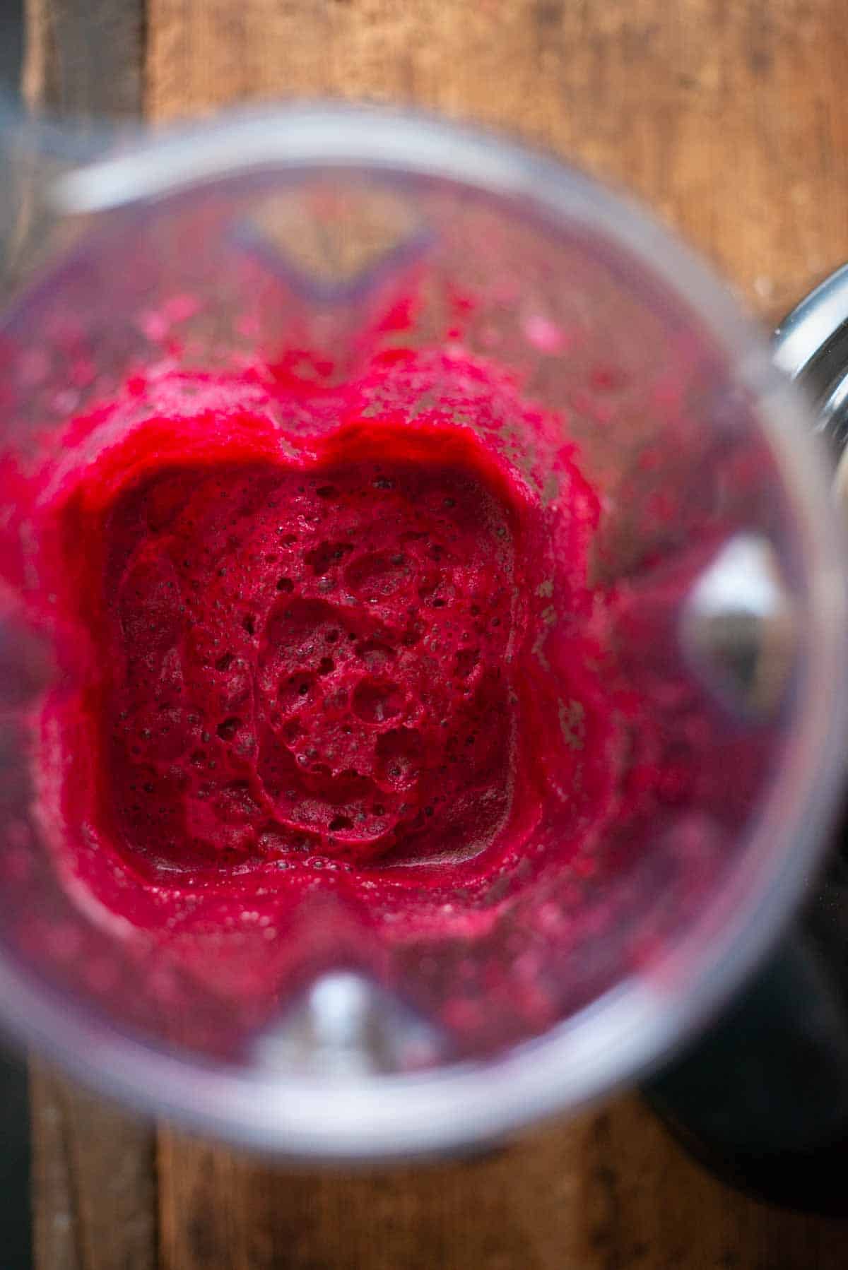 Image: beetroot puree