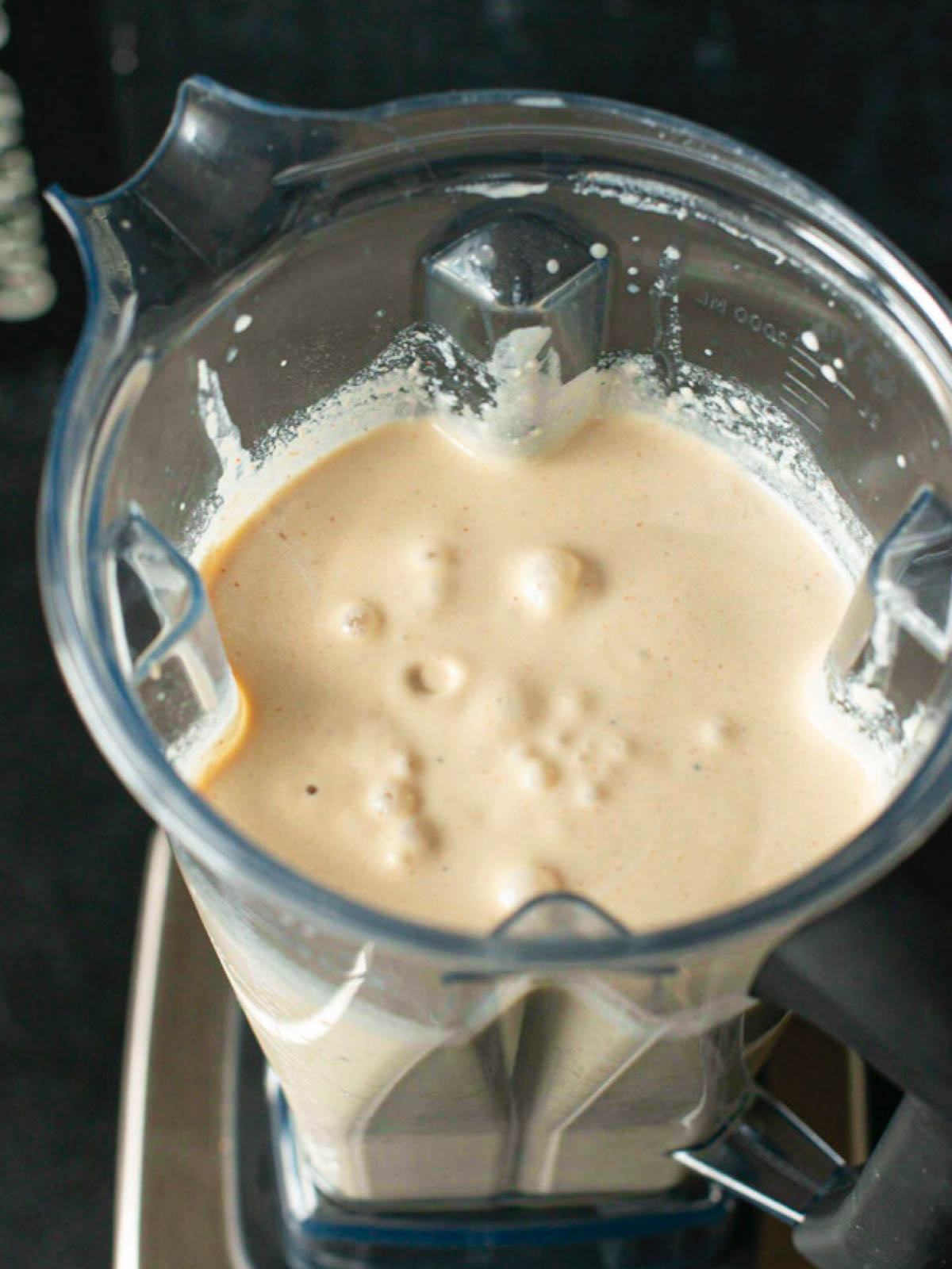 image of cashews and water blended together