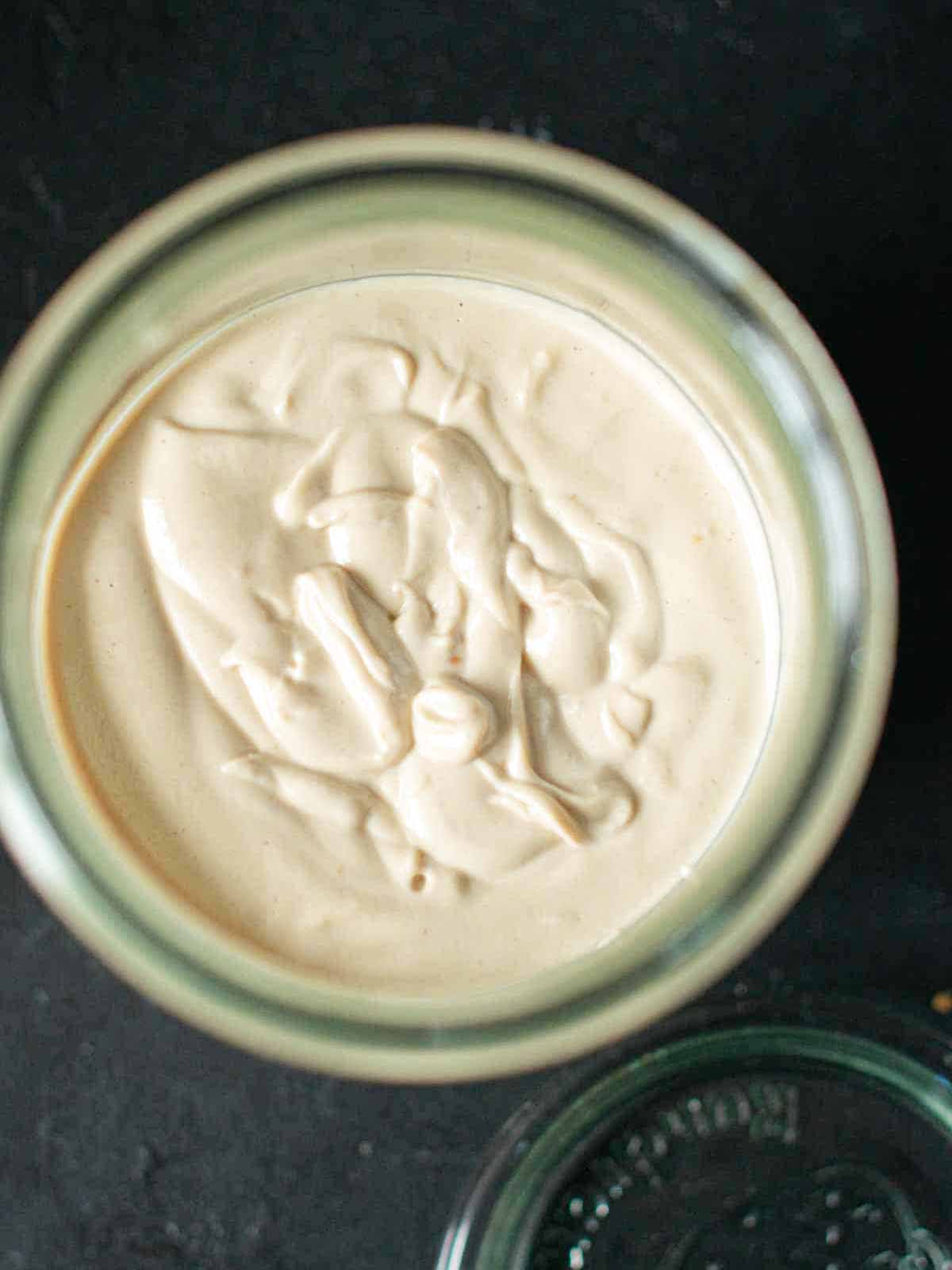 image of the cashew cheese while fermenting