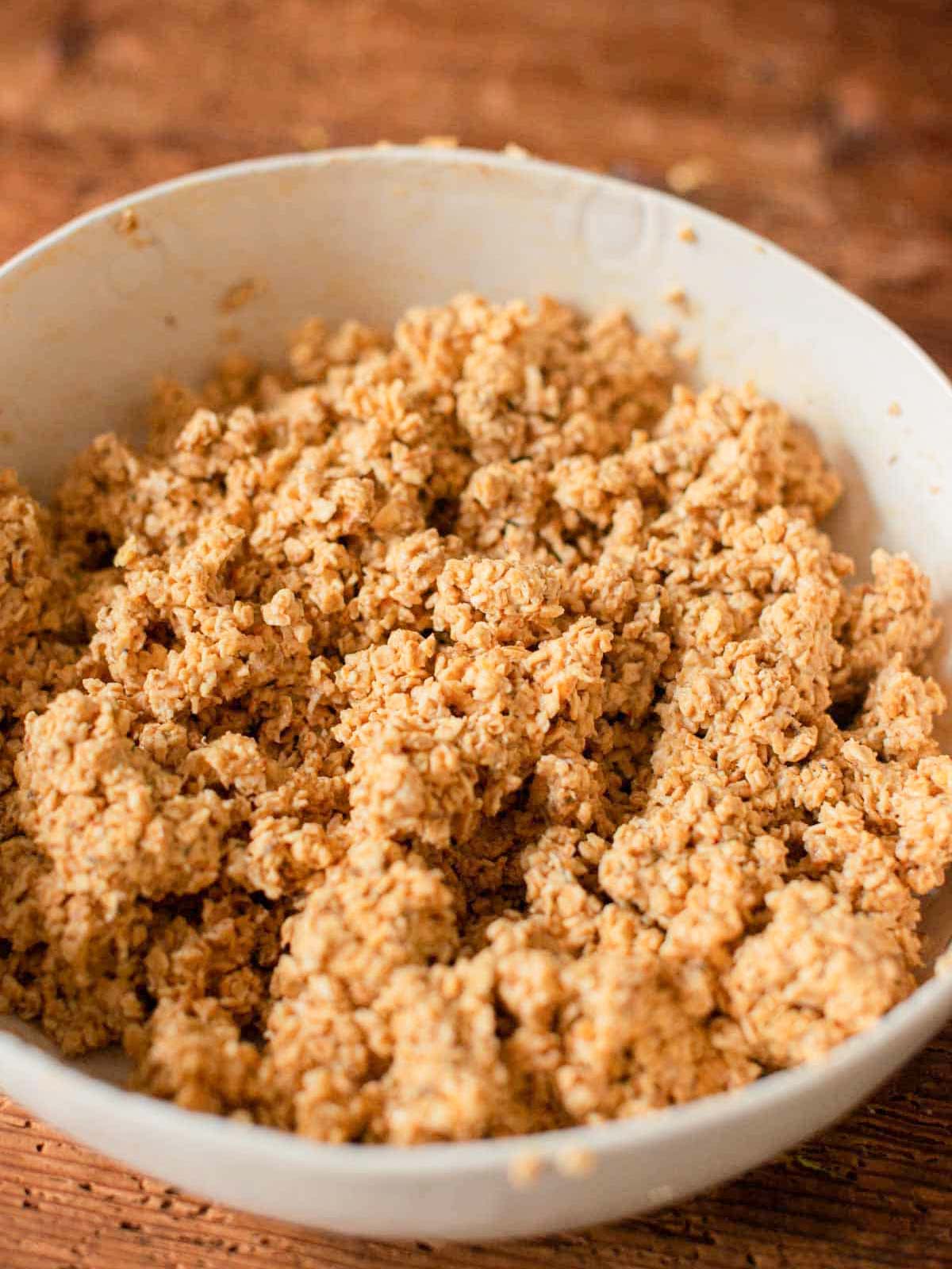 image showing the ingredients mixed in a bowl.