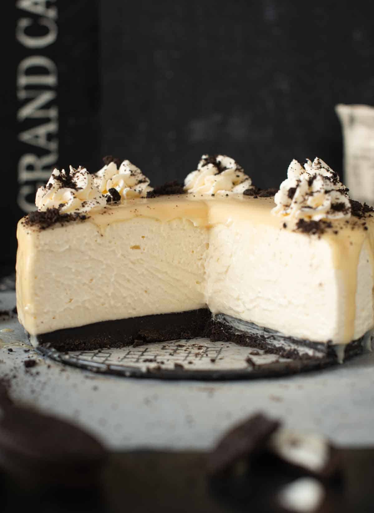 Image: Vegan white chocolate Cheesecake