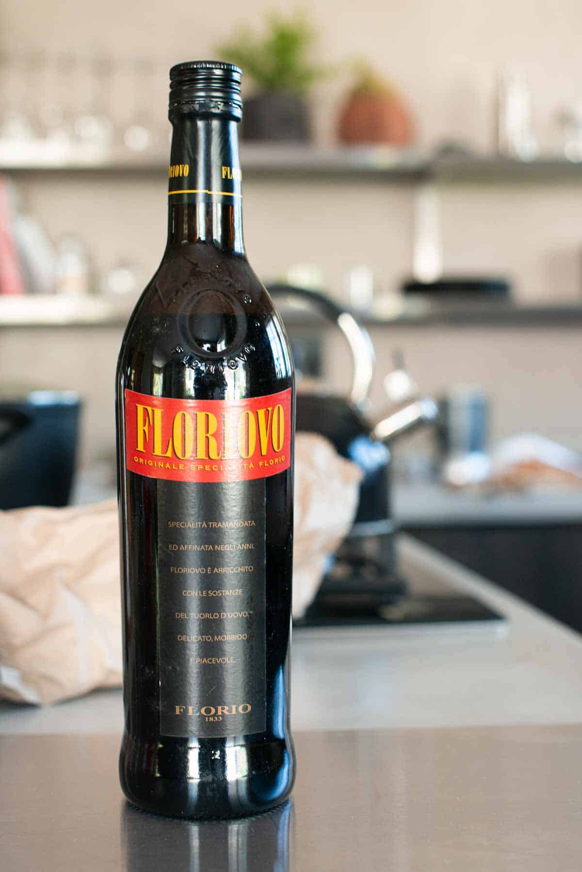 image: bottle of marsala on a counter