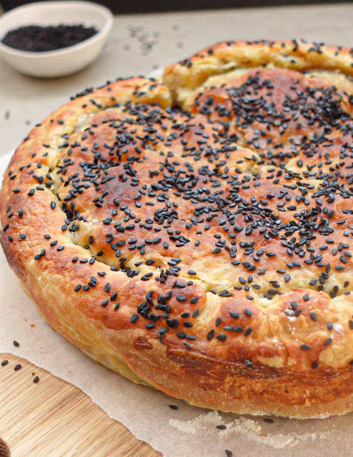 image: baked mushroom pie