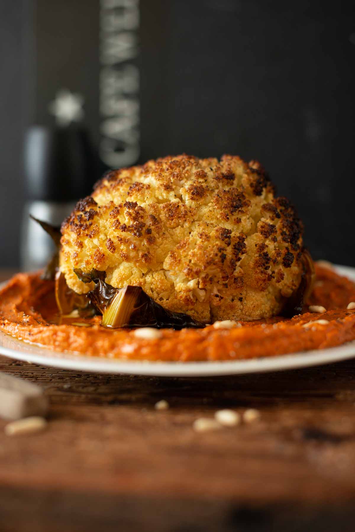 whole roasted cauliflower