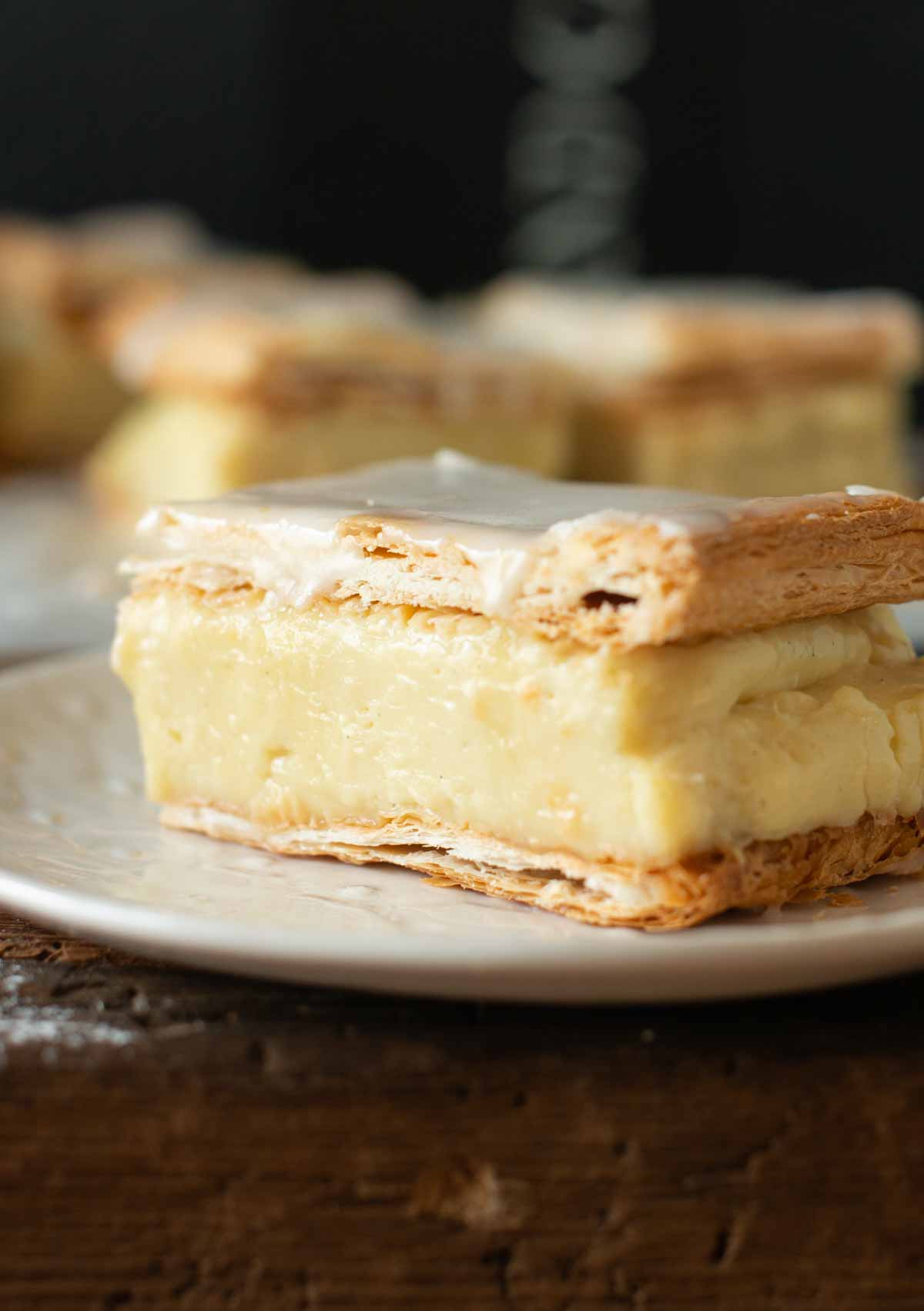 image: vegan custard slices