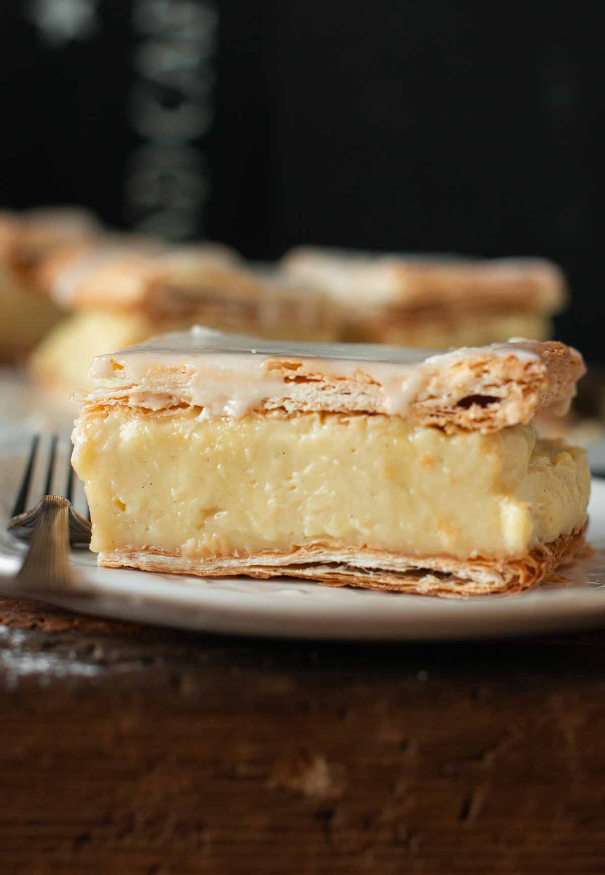 image: vegan custard slices