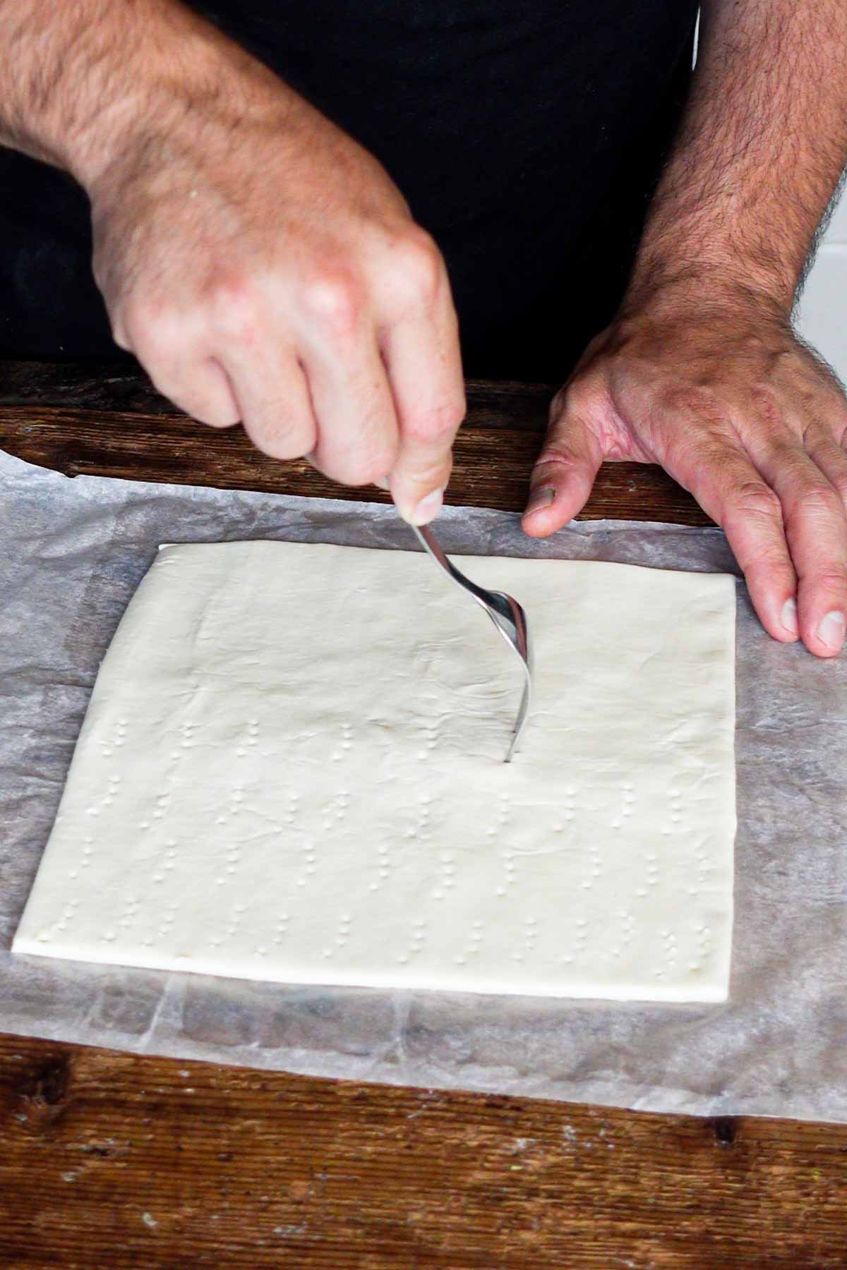 image: making of the puffpastry sheets